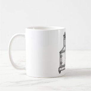 Taza De Café Linterna Mágica Victoriana Grabado Óptico Vintage