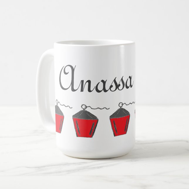Taza De Café Linterna roja Anassa kata Mug Bryn Mawr (Anverso izquierdo)