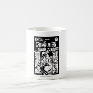 Taza De Café Linterna verde - cómico sombreada verde, negro