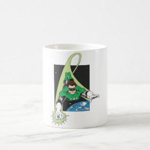 Taza De Café Linterna verde en espacio