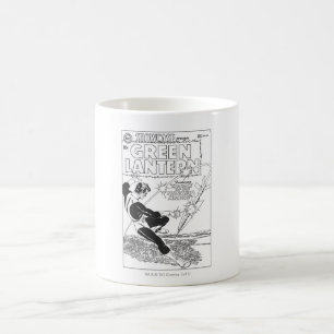 Taza De Café Linterna verde - misil del fugitivo, blanco y
