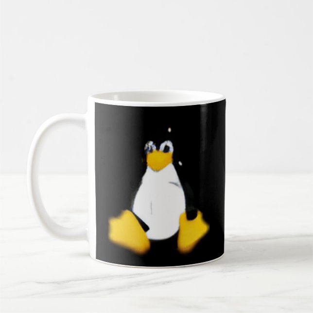 Taza De Café Linux Gris pequeño (Izquierda)