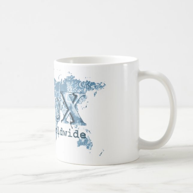 Taza De Café Linux por todo el mundo (Derecha)