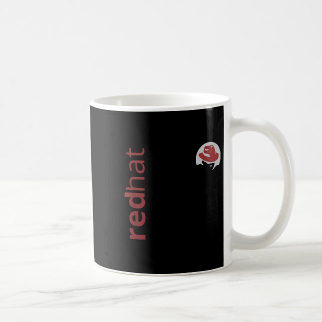 Taza De Café Linux Red Gorra Tee Tux Penguin Open Source Os L (Derecha)