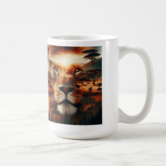 TAZA DE CAFÉ LION (Derecha)