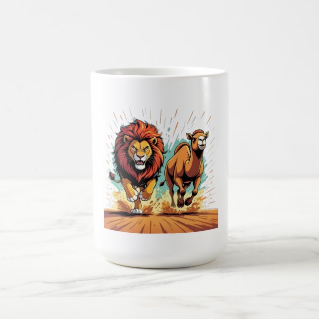 Taza De Café Lion and Llama Dash (Centro)