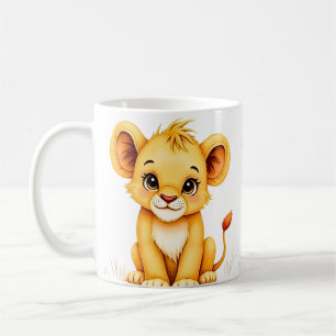 Taza De Café Lion Cub - Willife Fantasy Art