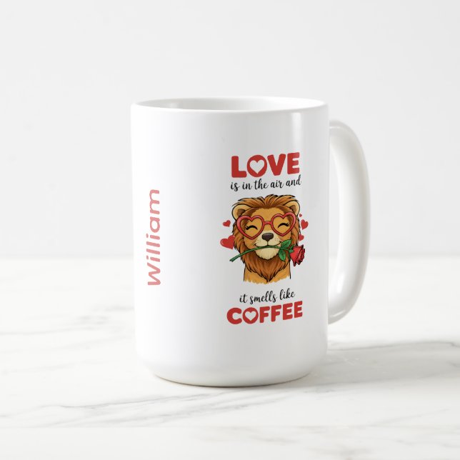 Taza De Café Lion Express Your Love Mug (Anverso derecho)