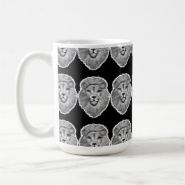 Taza De Café  Lion Face Mug