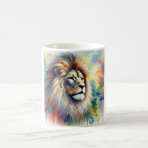 Taza De Café Lion Majesty 200824AREF131 - Watercolor