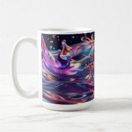 Taza De Café Líquidos de Color Salpicando