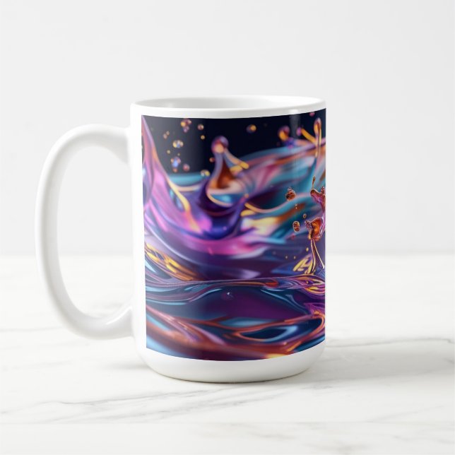 Taza De Café Líquidos de Color Salpicando (Izquierda)