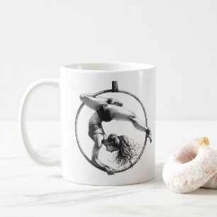 Taza De Café Lira de aro aéreo con nombre personalizable