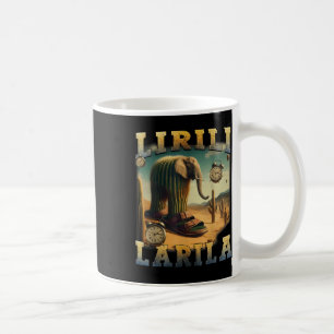 Taza De Café Lirili Larila Funny Italiano Brainrot Meme