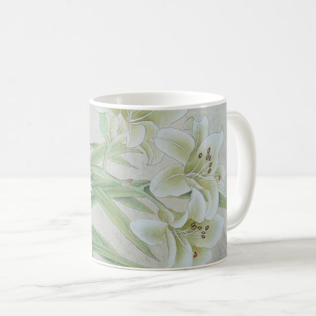 Taza De Café Lirio blanco (Anverso derecho)