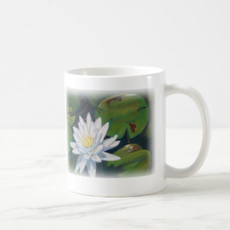 Taza De Café Lirio de agua en colores pastel