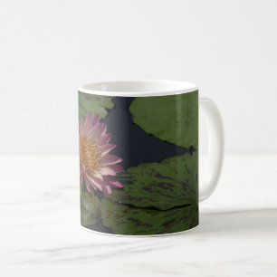 Taza De Café Lirio de agua rosa