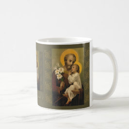 Taza De Café Lirio de Jesús del bebé de San José