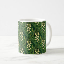 Taza De Café Lirio de valle venenoso art nouveau