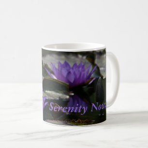 Taza De Café Lirios de agua de loto púrpura azul