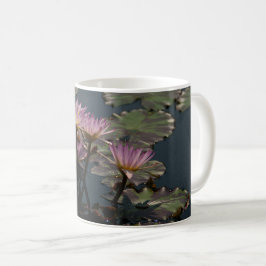 Taza De Café Lirios de agua rosados
