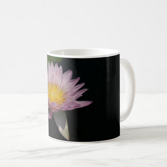 Taza De Café Lirios de agua rosados (Anverso derecho)