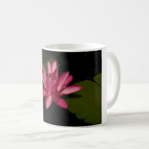 Taza De Café Lirios de agua rosados