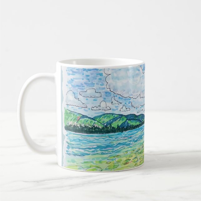 Taza De Café Lirios en el lago (Izquierda)