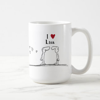 Taza De Café Lisa "amo a Lisa" "yo corazón Lisa "