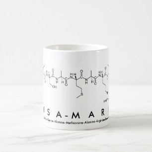 Taza De Café Lisa-Maria peptide name mug
