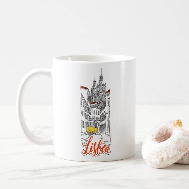 Taza De Café Lisboa (Con donut)