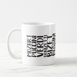 Taza De Café lista de compositores de ópera mug