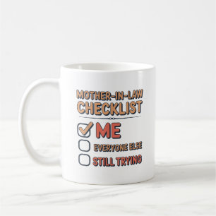 Taza De Café Lista de Comprobación del Yerno Favorito Suegra Di
