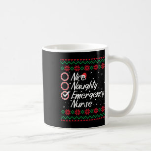 Taza De Café Lista de control P de Navidades de enfermeras de e