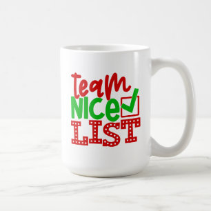 Taza De Café Lista de Navidades de Team Nice - Diseños-56587