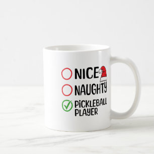 Taza De Café Lista de navidades del jugador de bolas de bolas d
