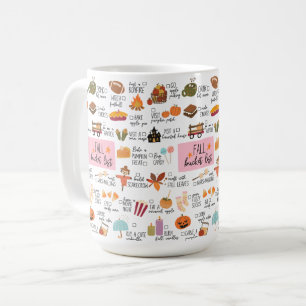 Taza De Café Lista de tareas de otoño