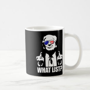 Taza De Café Lista divertida de Trump 1 