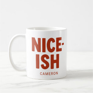 Taza De Café Lista Divertida y Amable con Nombre Personalizado