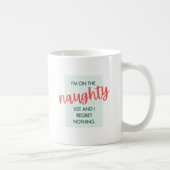 Taza De Café Lista traviesa Mug navideño (Derecha)