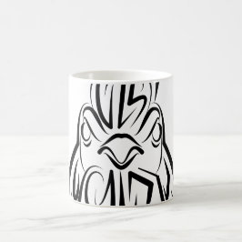 Taza De Café Lista tribal negra y blanca