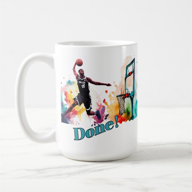 Taza De Café Listo: La última tendencia de baloncesto Slam Dunk (Izquierda)