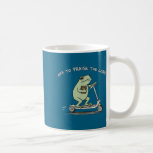 Taza De Café Listo para alabar al Señor Chistoso Meme Cristiano