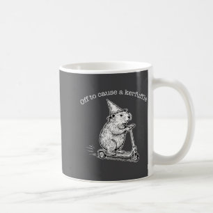 Taza De Café Listo para causar un alboroto divertido gorra de c