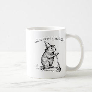 Taza De Café Listo para causar un alboroto, divertido scooter d
