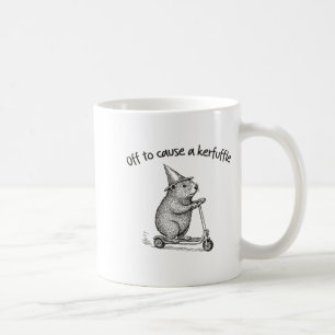 Taza De Café Listo para causar un alboroto divertido scooter de