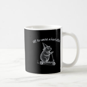 Taza De Café Listo para causar un alboroto divertido scooter de