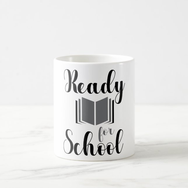 Taza De Café Listo para la cotización del libro escolar (Centro)