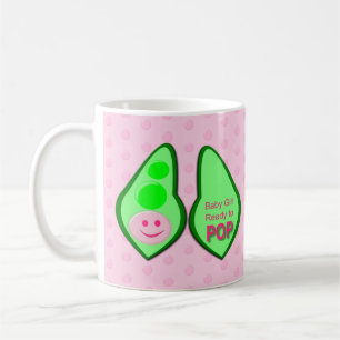 Taza De Café Listo para pop Girl Pea Rosa