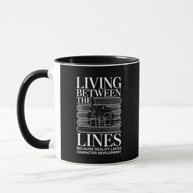 Taza de café literaria Entre líneas (Izquierda)